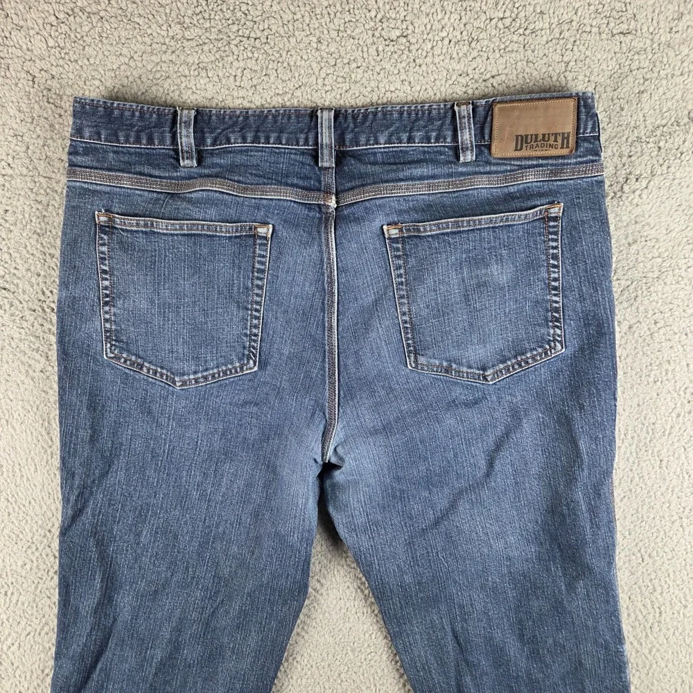 Duluth Trading Flex Ballroom Jeans Mens 42x32 (39x30)‎ Blue